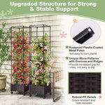  - 67 Inches Raised Garden Bed with Planter Box and Trellis - Outdoor Style Company