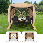  - 6.7 x 6.7 Feet Pop Up Gazebo with Netting and Carry Bag - Outdoor Style Company