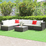  - 7 Pieces Patio Rattan Furniture Set with Sectional Sofa Cushioned - Outdoor Style Company