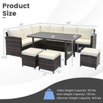  - 7 Pieces Wicker Patio Furniture Set - Outdoor Style Company