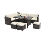  - 7 Pieces Wicker Patio Furniture Set - Outdoor Style Company