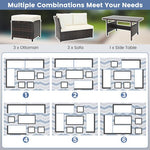  - 7 Pieces Wicker Patio Furniture Set - Outdoor Style Company