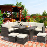  - 7 Pieces Wicker Patio Furniture Set - Outdoor Style Company