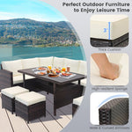  - 7 Pieces Wicker Patio Furniture Set - Outdoor Style Company