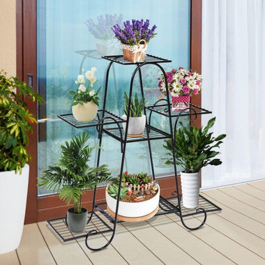  - 7 Tier Metal Patio Plant Stand - Outdoor Style Company