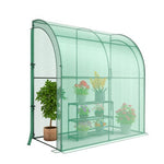  - 7 x 3.5 x 7 Feet Lean - to Greenhouse with Flower Rack - Outdoor Style Company