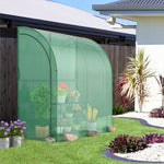  - 7 x 3.5 x 7 Feet Lean - to Greenhouse with Flower Rack - Outdoor Style Company