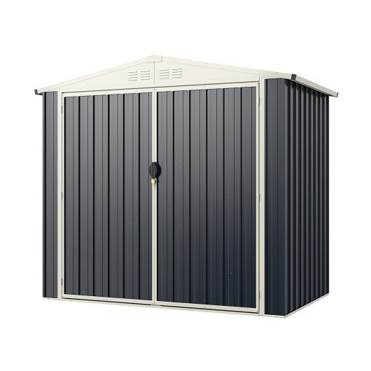  - 7 x 4 Feet Metal Outdoor Storage Shed with Lockable Door - Outdoor Style Company