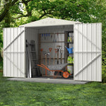  - 7 x 4 Feet Metal Outdoor Storage Shed with Lockable Door - Outdoor Style Company