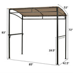  - 7 x 4.5 Feet Grill Gazebo Outdoor Patio Garden BBQ Canopy Shelter - Outdoor Style Company