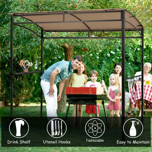  - 7 x 4.5 Feet Grill Gazebo Outdoor Patio Garden BBQ Canopy Shelter - Outdoor Style Company