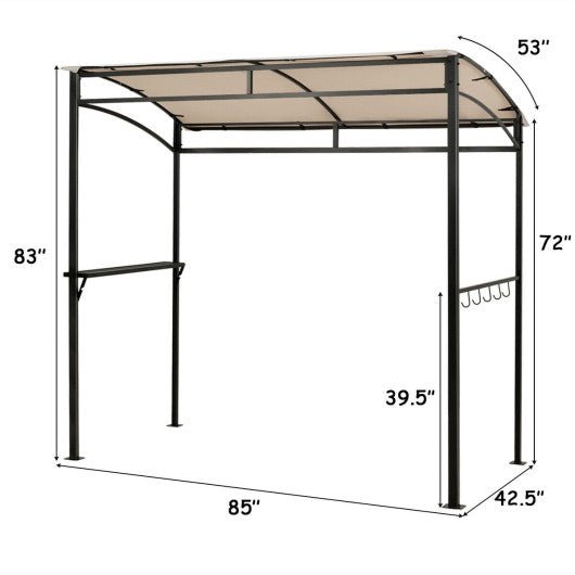  - 7 x 4.5 Feet Grill Gazebo Outdoor Patio Garden BBQ Canopy Shelter - Outdoor Style Company