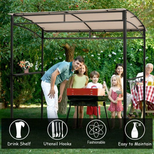  - 7 x 4.5 Feet Grill Gazebo Outdoor Patio Garden BBQ Canopy Shelter - Outdoor Style Company