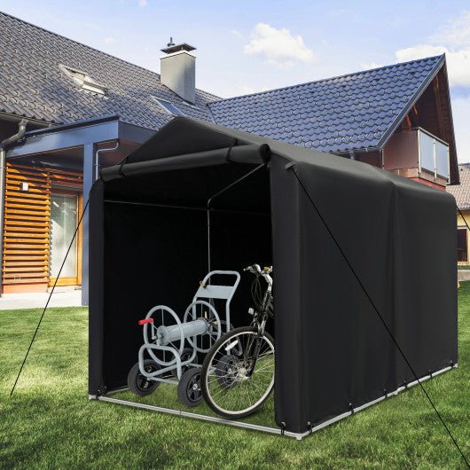  - 7 x 5.2FT Storage Shelter Outdoor Bike Tent with Waterproof Cover and Zipper Door - Outdoor Style Company