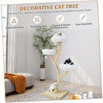  - 70 Inch Tall Cat Tree 4 - Layer Cat Tower with 3 Perches and Dangling Balls - Outdoor Style Company