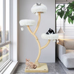  - 70 Inch Tall Cat Tree 4 - Layer Cat Tower with 3 Perches and Dangling Balls - Outdoor Style Company