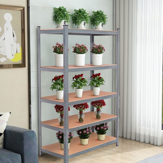  - 71 inch Heavy Duty Steel Adjustable 5 Level Storage Shelves - Outdoor Style Company