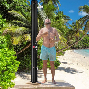  - 7.2 Feet Adjustable Outdoor Solar Heating Shower Head - Outdoor Style Company