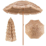  - 7.2 Feet Patio Thatched Tiki Umbrella Hawaiian Hula Beach Umbrella - Outdoor Style Company