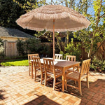  - 7.2 Feet Patio Thatched Tiki Umbrella Hawaiian Hula Beach Umbrella - Outdoor Style Company