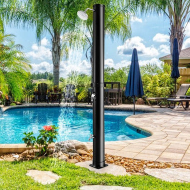 - 7.2 Feet Solar - Heated Outdoor Shower with Free - Rotating Shower Head - Outdoor Style Company