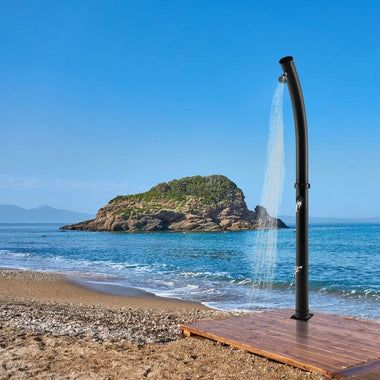  - 7.2 Feet Solar - Heated Shower with 360° Rotating Shower Head - Outdoor Style Company