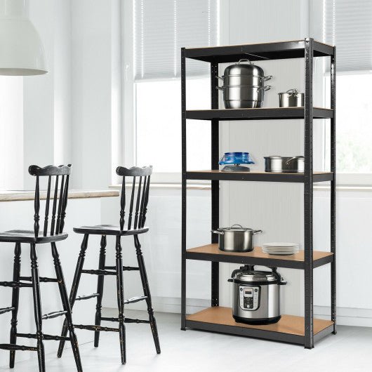  - 72 Inch Storage Rack with 5 Adjustable Shelves for Books Kitchenware - Outdoor Style Company