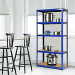  - 72 Inch Storage Rack with 5 Adjustable Shelves for Books Kitchenware - Outdoor Style Company