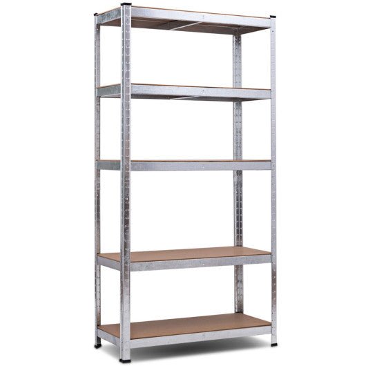  - 72 Inch Storage Rack with 5 Adjustable Shelves for Books Kitchenware - Outdoor Style Company