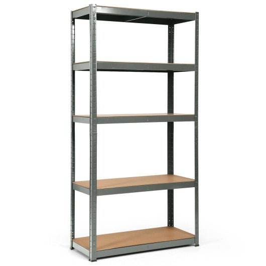  - 72 Inch Storage Rack with 5 Adjustable Shelves for Books Kitchenware - Outdoor Style Company