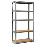  - 72 Inch Storage Rack with 5 Adjustable Shelves for Books Kitchenware - Outdoor Style Company