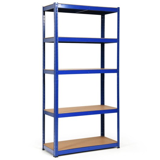  - 72 Inch Storage Rack with 5 Adjustable Shelves for Books Kitchenware - Outdoor Style Company