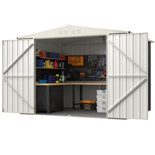  - 7.5 x 6.3 FT Metal Outdoor Storage Shed with Lockable Door - Outdoor Style Company