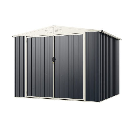  - 7.5 x 6.3 FT Metal Outdoor Storage Shed with Lockable Door - Outdoor Style Company