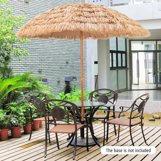  - 8 Feet Patio Thatched Tiki Umbrella Hawaiian Hula Beach Umbrella - Outdoor Style Company