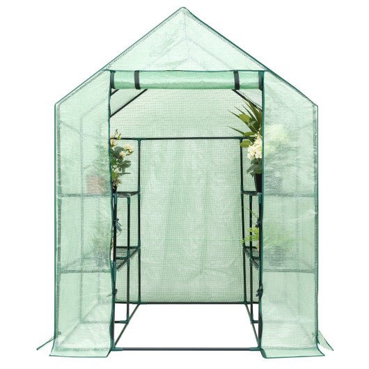  - 8 shelves Mini Walk In Greenhouse Outdoor Gardening Plant Green House - Outdoor Style Company