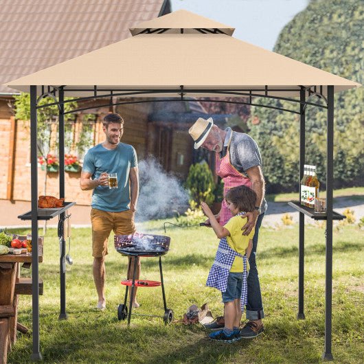  - 8 x 5 Feet 2 - Tier BBQ Grill Gazebo Barbecue Canopy - Outdoor Style Company