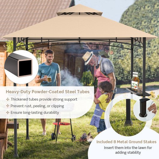  - 8 x 5 Feet 2 - Tier BBQ Grill Gazebo Barbecue Canopy - Outdoor Style Company