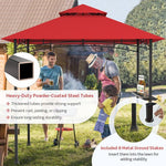  - 8 x 5 Feet 2 - Tier BBQ Grill Gazebo Barbecue Canopy - Outdoor Style Company