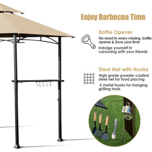  - 8’ x 5’ Outdoor Patio Barbecue Grill Gazebo - Outdoor Style Company