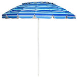  - 8FT Portable Beach Umbrella with Sand Anchor and Tilt Mechanism for Garden and Patio - Outdoor Style Company