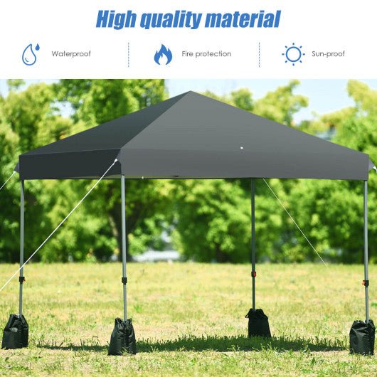  - 8’x8' Outdoor Pop up Canopy Tent w/Roller Bag - Gray - Outdoor Style Company