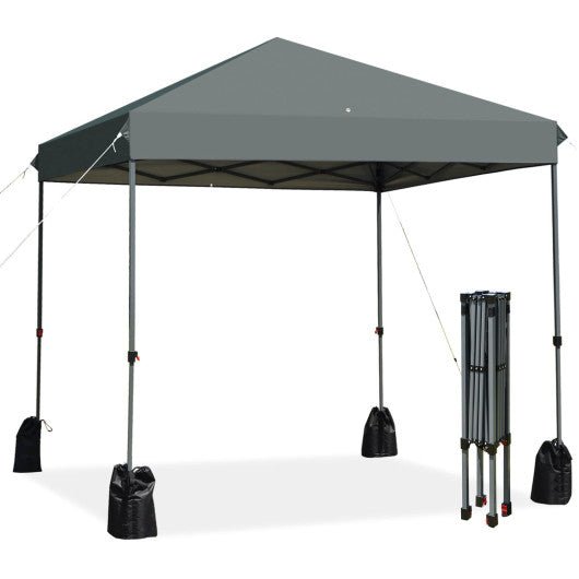  - 8’x8' Outdoor Pop up Canopy Tent w/Roller Bag - Gray - Outdoor Style Company