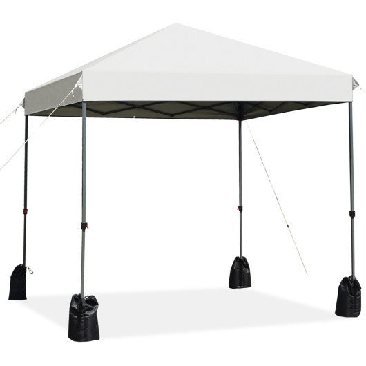  - 8’x8' Outdoor Pop up Canopy Tent w/Roller Bag - White - Outdoor Style Company