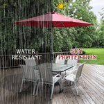  - 9 Feet Patio Outdoor Market Umbrella with Aluminum Pole without Weight Base - Outdoor Style Company