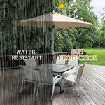  - 9 Feet Patio Outdoor Market Umbrella with Aluminum Pole without Weight Base - Outdoor Style Company