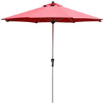  - 9 Feet Patio Outdoor Market Umbrella with Aluminum Pole without Weight Base - Outdoor Style Company