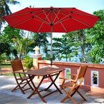  - 9 Feet Patio Outdoor Market Umbrella with Aluminum Pole without Weight Base - Outdoor Style Company