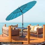  - 9 Feet Round Patio Umbrella with 18 Fiberglass Ribs - Outdoor Style Company