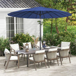  - 9 Feet Round Patio Umbrella with 18 Fiberglass Ribs - Outdoor Style Company